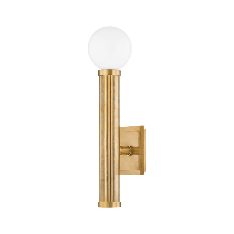 Corbett Lighting 373-01-VB Pienza One Light Wall Sconce Vintage Brass
