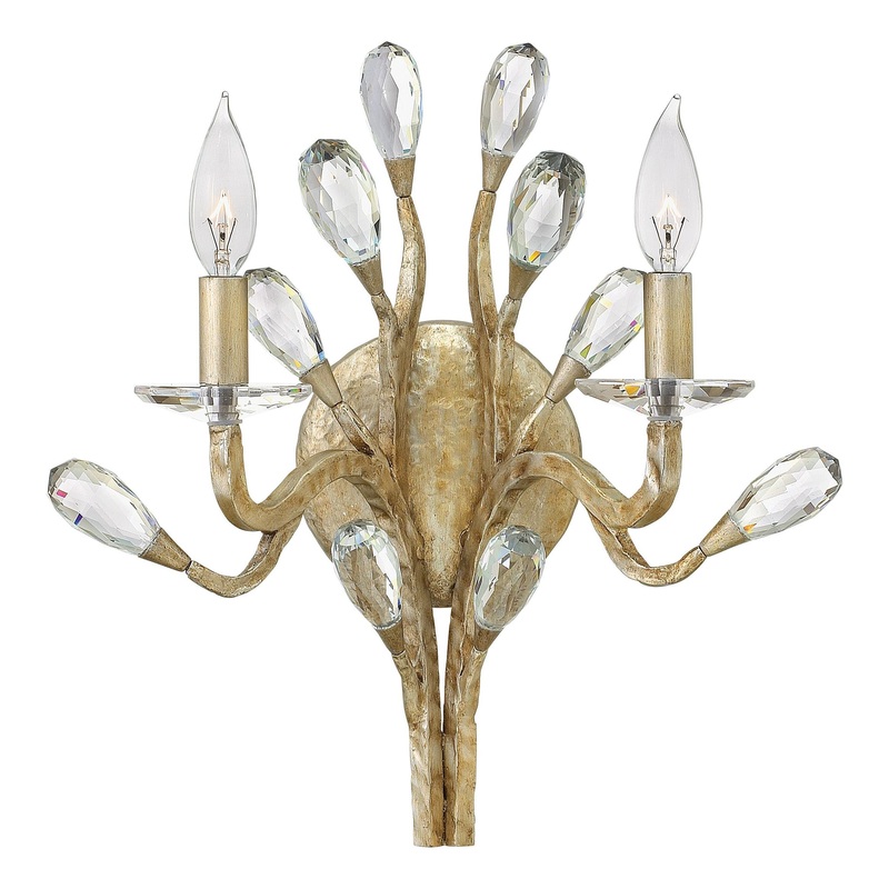 Eve Medium Two Light Sconce Champagne Gold
