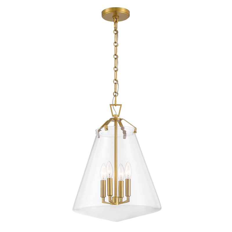 Four Light Pendant from the Voss Collection in Luxe Gold Finish by Crystorama