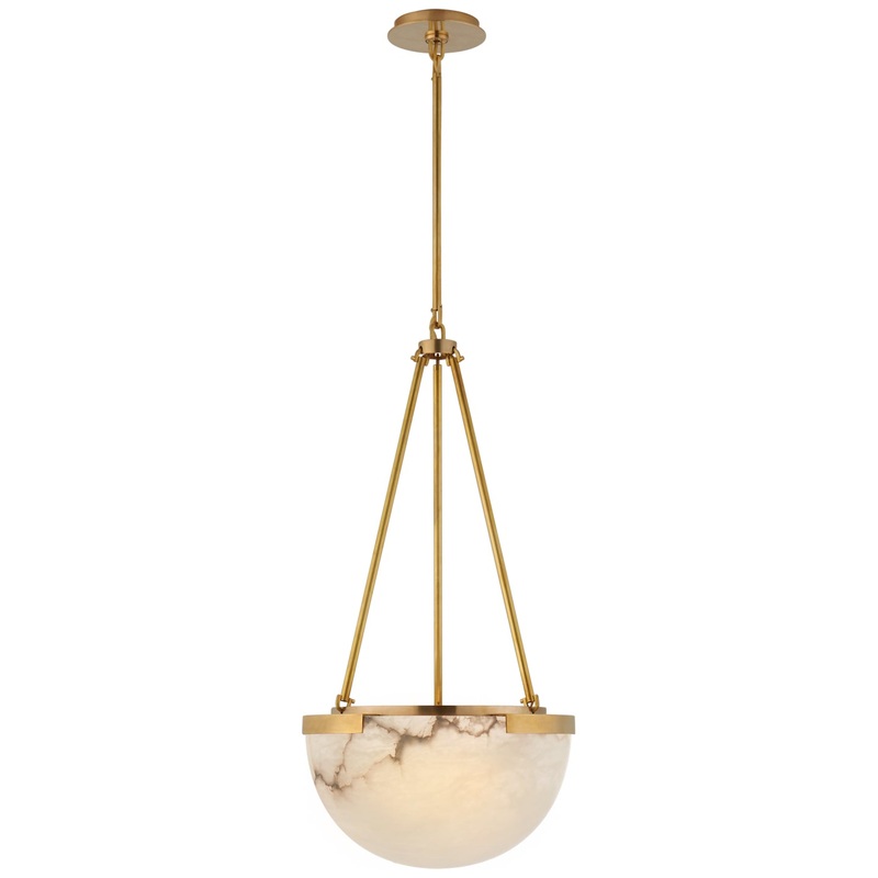 LED Pendant from the Melange Collection in Antique-Burnished Brass Finish by Visual Comfort Signature