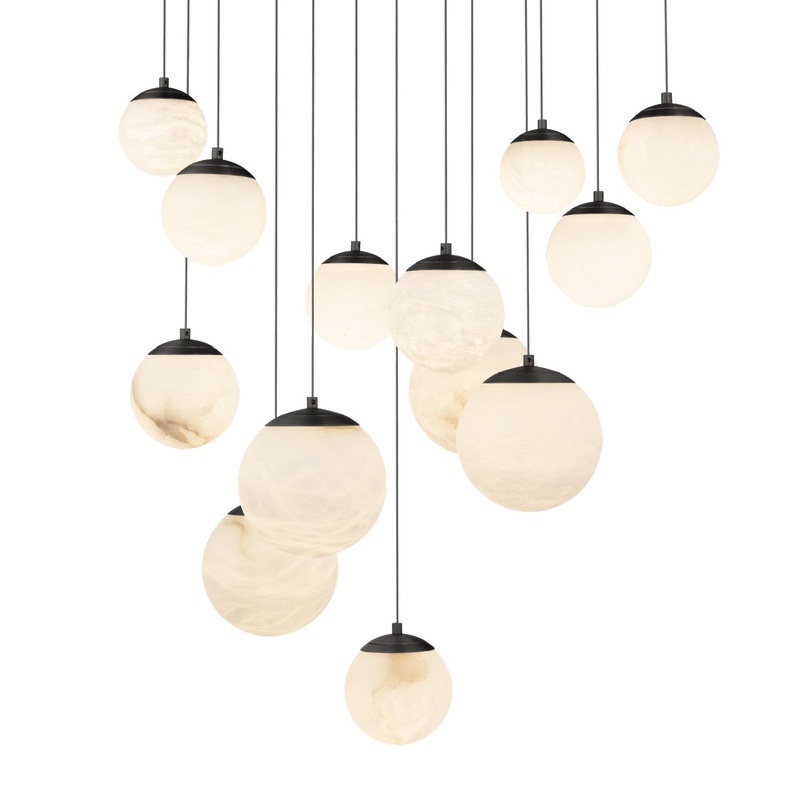LED Pendant from the Pisces Collection in Black Finish by Modern Forms