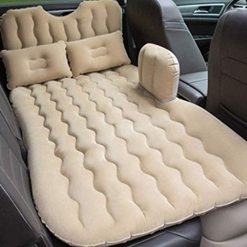 Lettino da viaggio Lettino da viaggio Car Air Mattress viaggio materasso gonfiabile letto aria della base letto gonfiabile Sedile posteriore copertura gonfiabile cuscino del divano Dimensioni: 135 * 9