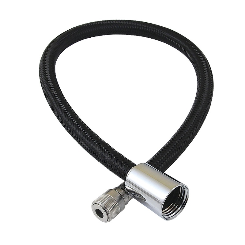 LSSPRHOSE201 20-Inch Braided Pull Down Kitchen Faucet Spray Hose, Polished Chrome