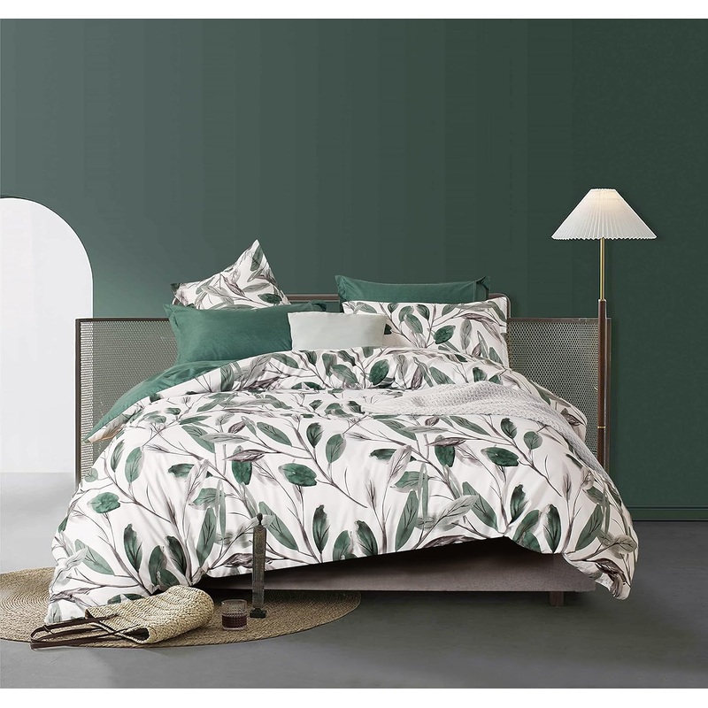 Microfiber Reversible Quilt Cover Set – Sally – Double Size