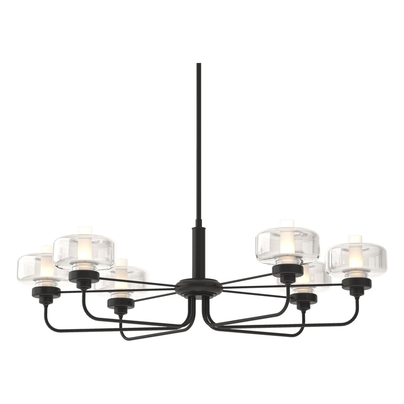 Nola Pendant Black Clear Glass (ZM)
