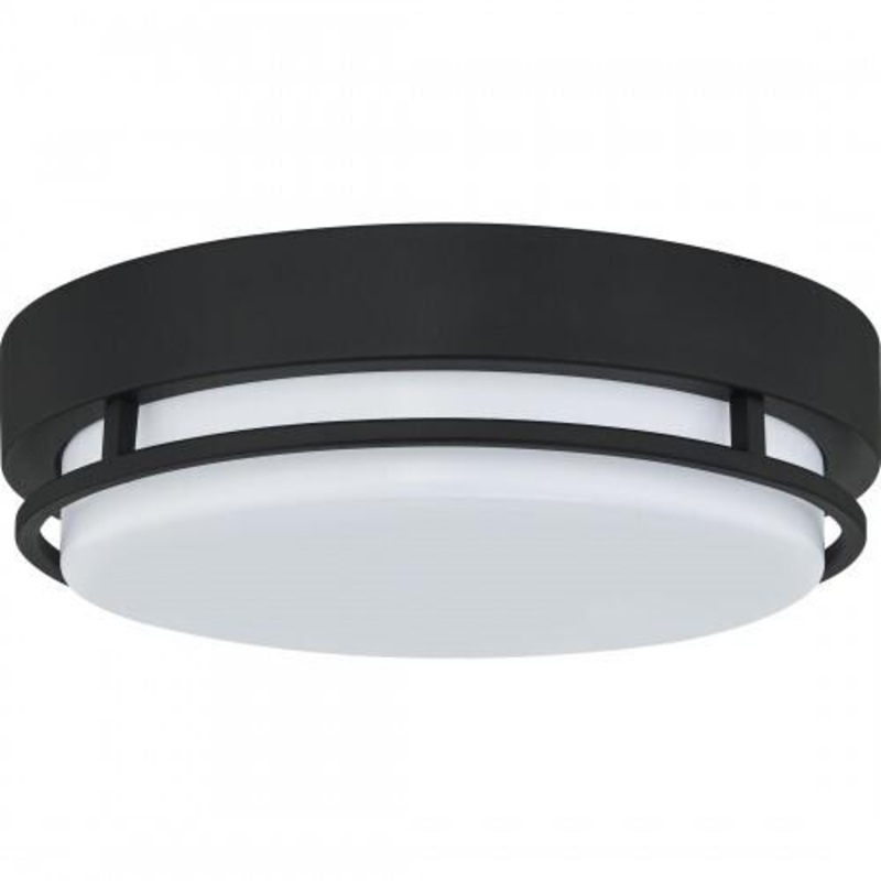 Quoizel HAL1612EK Hale Flush mount led light earth black Flush Mount