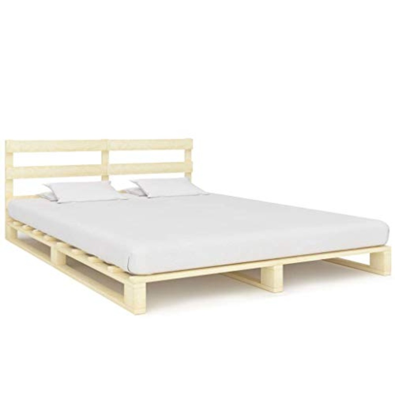 SKM Giroletto in Pallet di Legno Massello di Pino 200×200 cm (41.6kg)