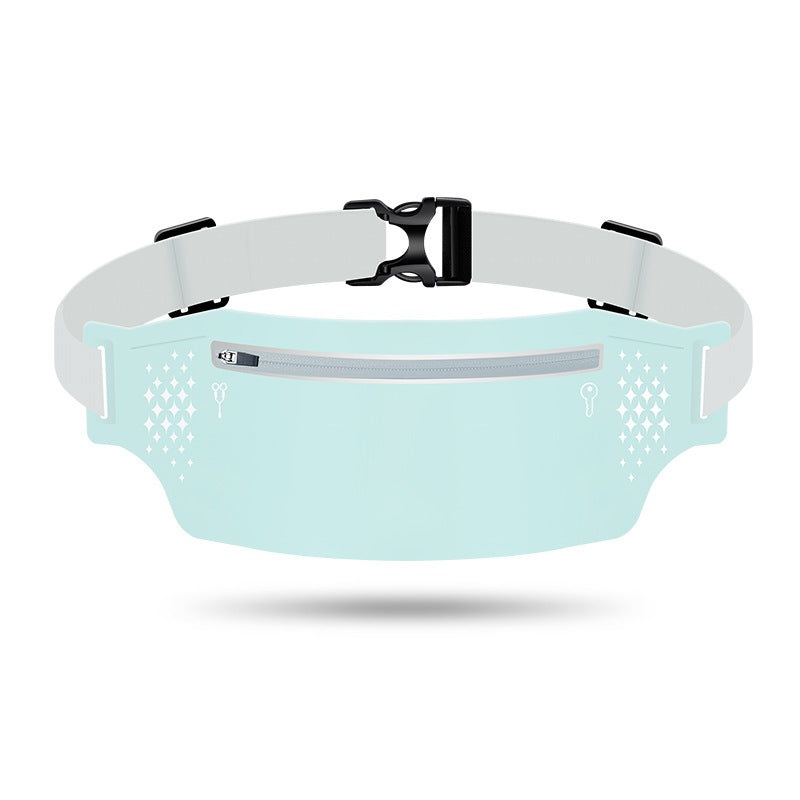 2 Pcs Light Green Lightweight Women’s Running Waist Bag – Splash-Proof Fitness Belt with Stretchable Phone Storage