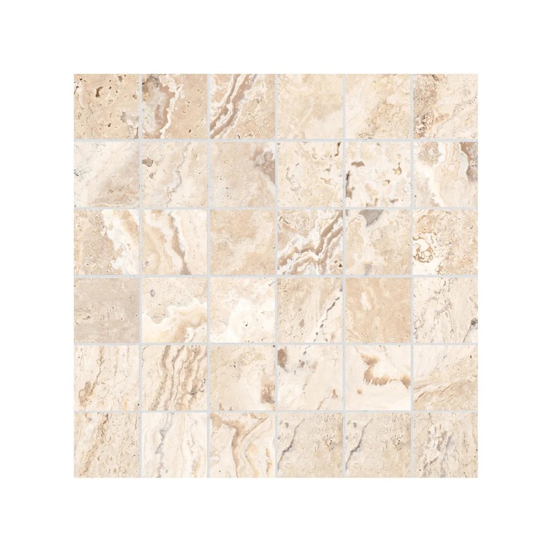 2″ x 2″ Antico Matte Sand 36 Piece Porcelain Mosaics. 1 Sheet = .97 Sq. Ft. (63-464) 2″ x