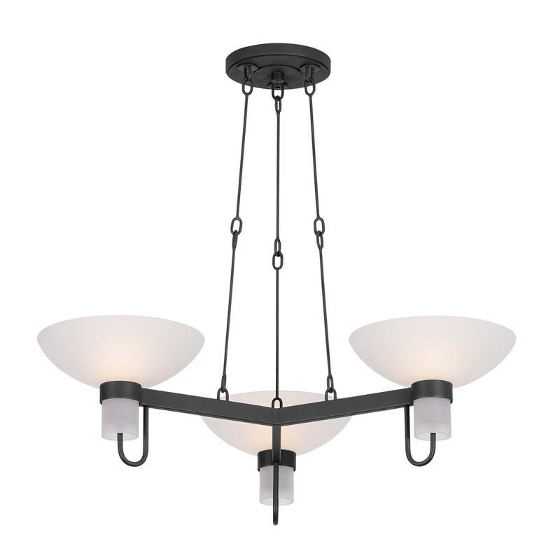 Arturo Chandelier Textured Bronze W/ Hl