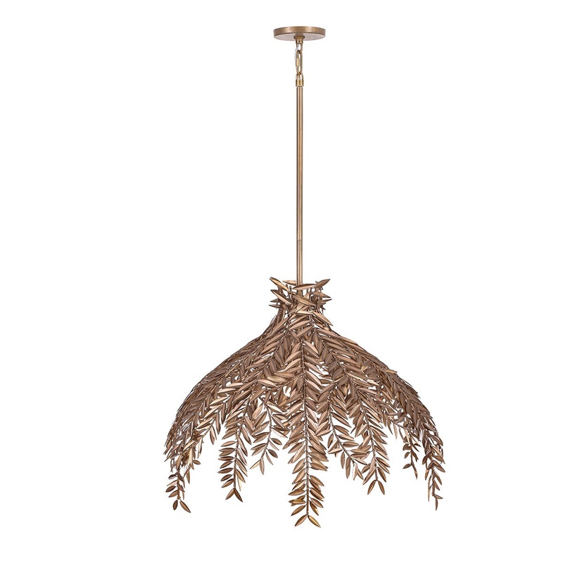 Four Light Pendant from the Jalore Collection in Brown Macchiato Finish by Eurofase