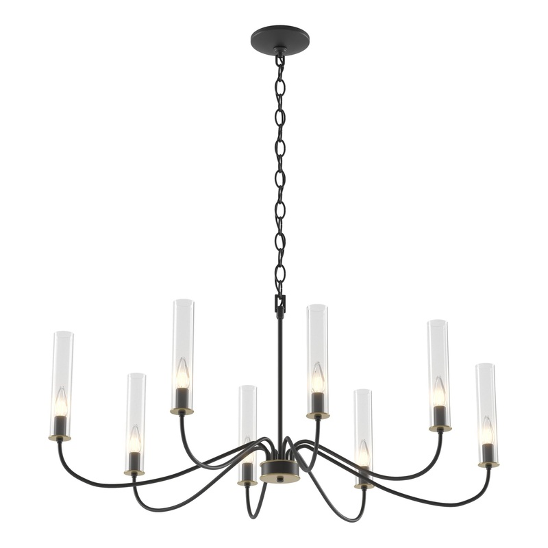 Grace 8-Arm Chandelier Black