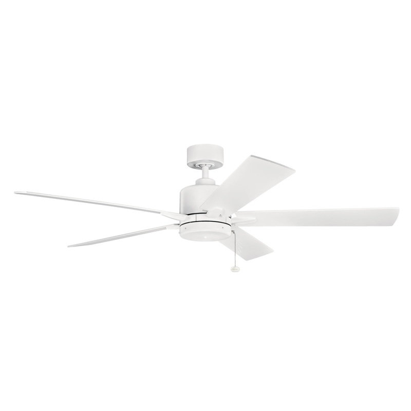 Kichler 330243MWH 60″ Ceiling Fan, Matte White