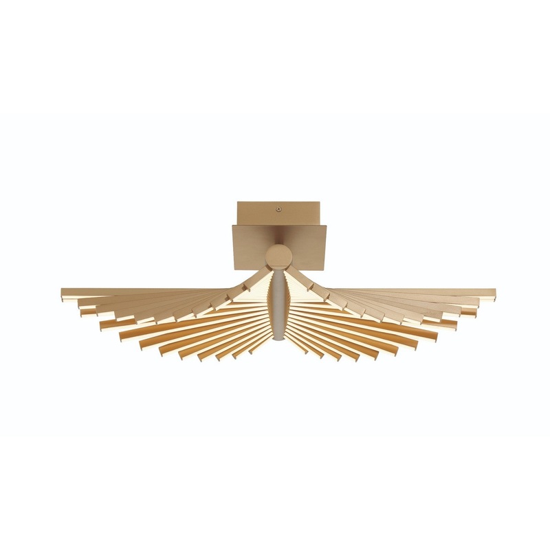LED Semi-Flush Mount from the Seraph Collection in Gold Finish by Eurofase