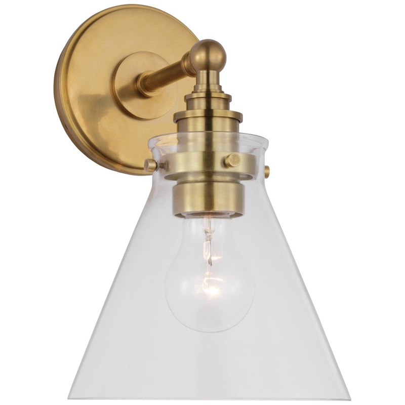 LED Wall Sconce from the Parkington Collection in Antique-Burnished Brass Finish by Visual Comfort Signature