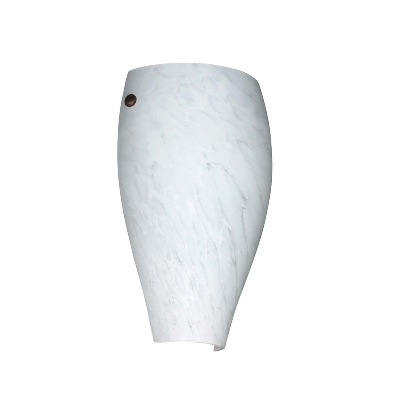 One Light Wall Sconce from the Chelsea Collection in Bronze Finish by Besa