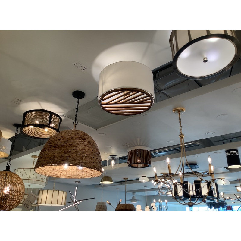 Three Light Semi-Flush Mount from the Soleil Collection in Matte Brass Finish by Capital Lighting (Clearance Display, Final Sale)