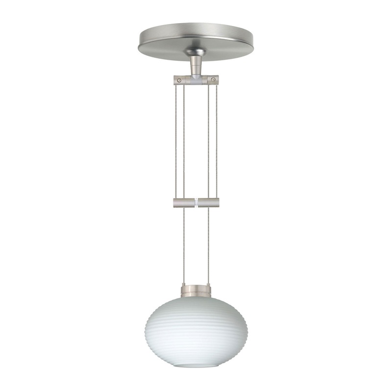 Besa 1XA-561207-SN Lasso One Light Pendant Satin Nickel