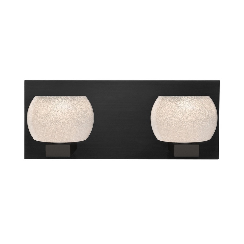 Besa 2WF-KENOWH-BK Besa Keno Vanity Two Light Vanity Black