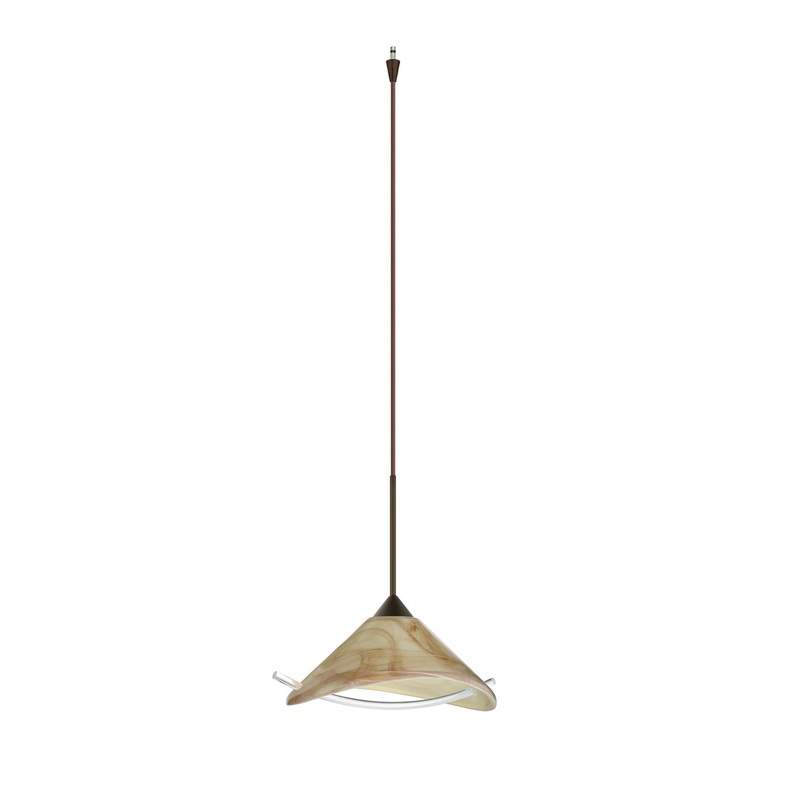 Besa XP-181305-BR Hoppi One Light Pendant Bronze
