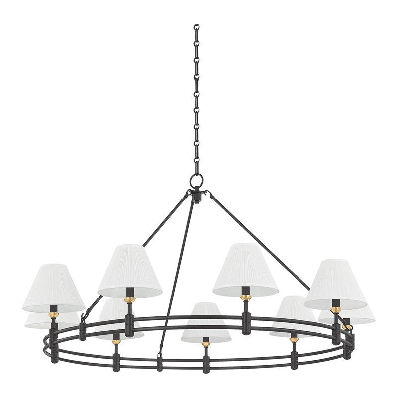 Howard 9-Light Chandelier Aged Brass/Distressed Bronze