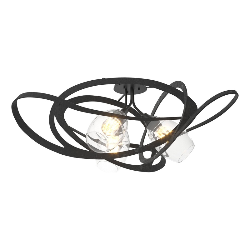 Nest Semi-Flush Black