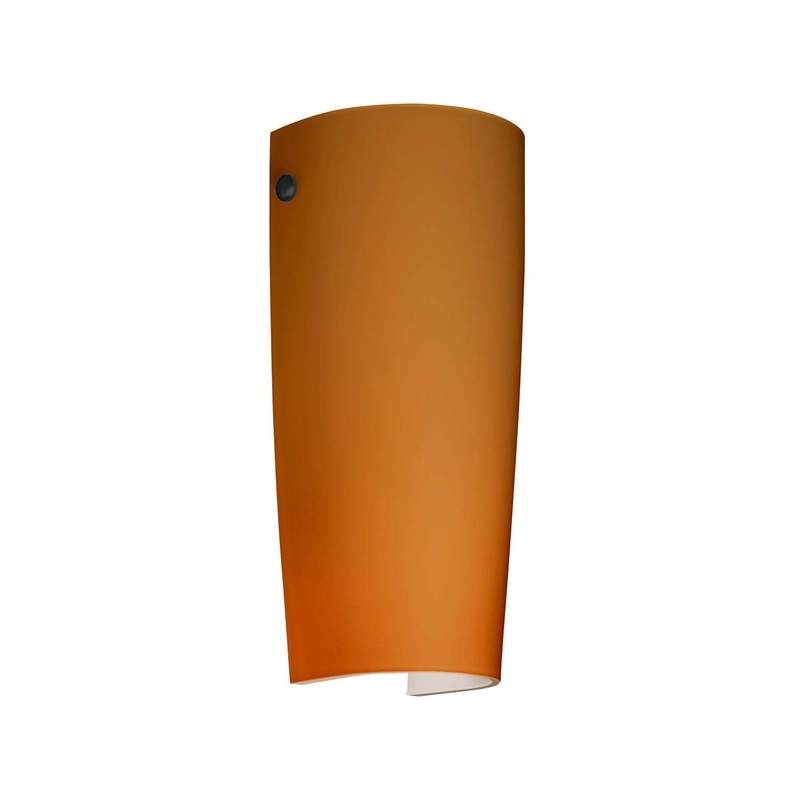 One Light Wall Sconce from the Tomas Collection in Black Finish by Besa