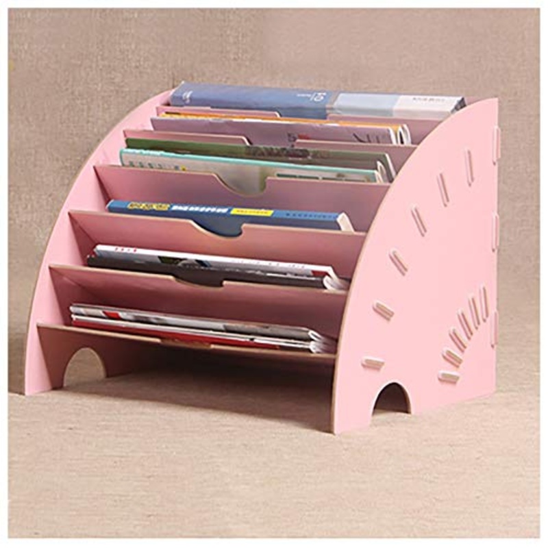 Schedario Classificatore Verticale Cartella, Classificazione dei File A 6 Strati, Design Fibbia, Borsa per Archivio in Legno per Ufficio, Archivia Cartella Desktop, Fan, Cartella per Lettere,