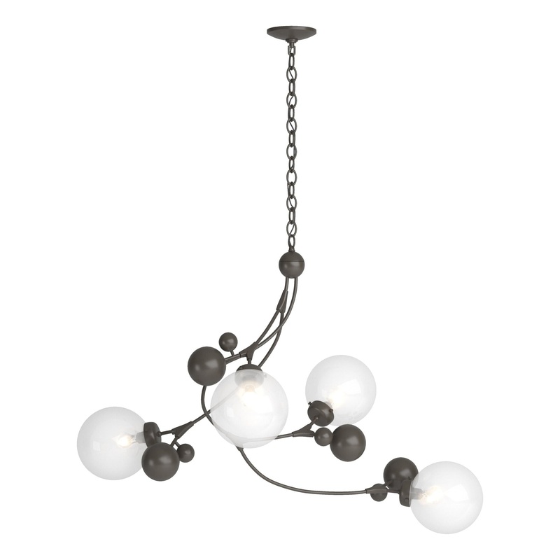 Sprig Pendant Dark Smoke Opaline Glass (WF)