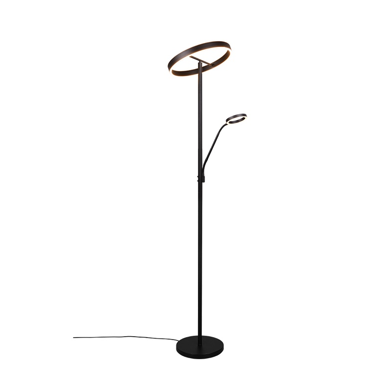 Willis 1-Light Floor Lamp Matte Black