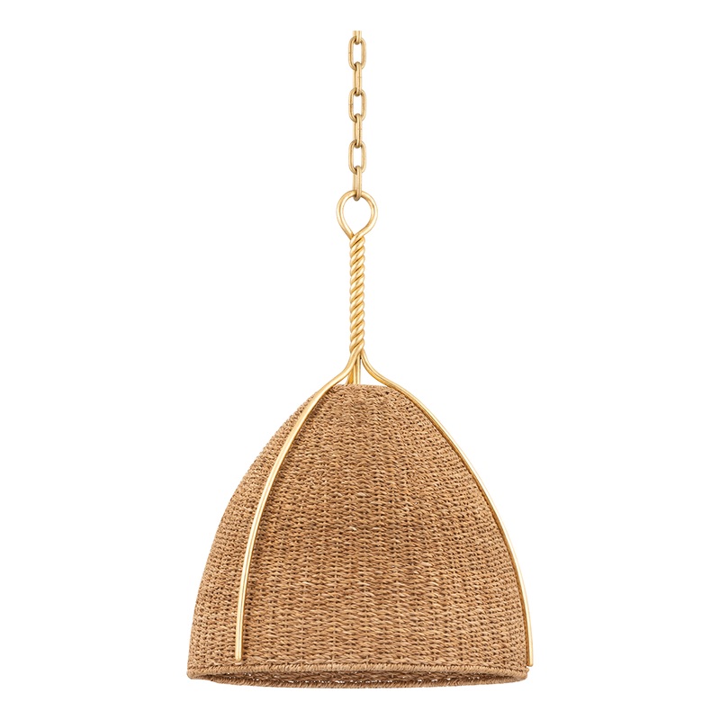 Woodlawn 1-Light Pendant Vintage Gold Leaf