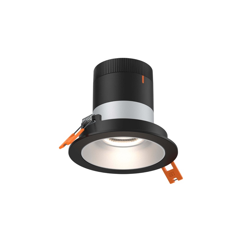 3″ Modular Downlight Alzak with Black Trim 20 Degrees Regressed
