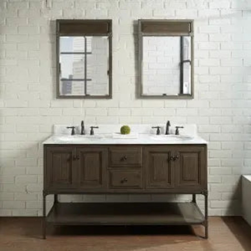 Fairmont Designs Toledo 60″ Double Bowl Vanity 1401-6021D 60″ W x 21-1/4″ D x 34-1/2″