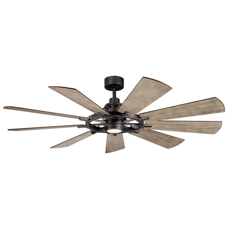 Kichler 300265AVI 65″ Ceiling Fan, Anvil Iron