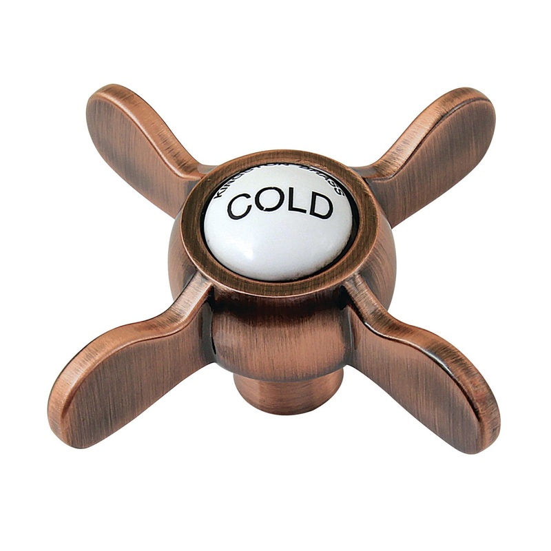 KSH285ACC Cold Metal Cross Handle, Antique Copper