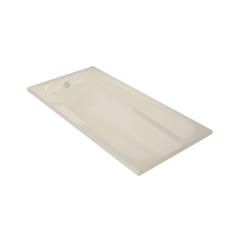 MAAX 100104-097-004 Timeless 72 x 36 Acrylic Alcove End Drain Combined Whirlpool & Aeroeffect Bathtub in Bone
