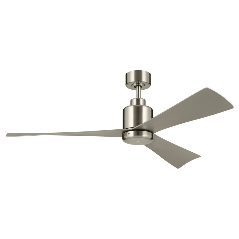 52″Ceiling Fan from the True Collection in Brushed Stainless Steel Finish by Kichler