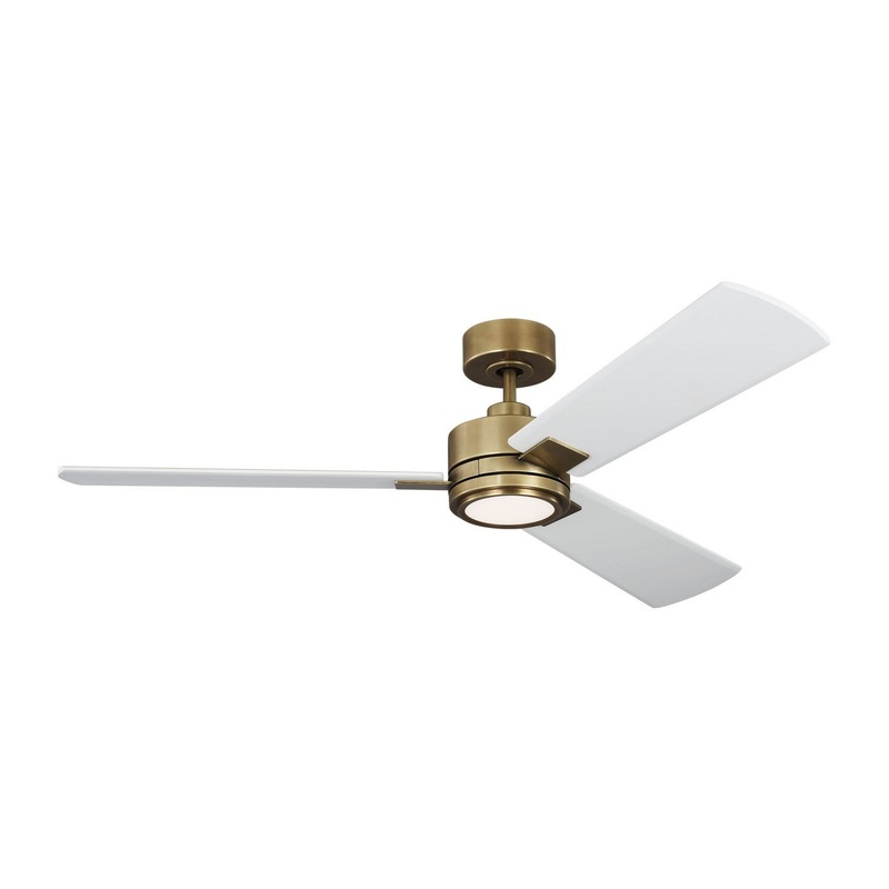 56″Ceiling Fan from the Harris Collection in Hand Rubbed Antique Brass Finish by Visual Comfort Fan