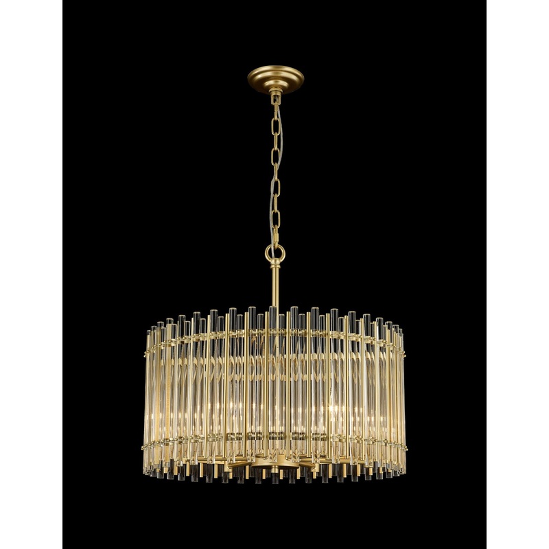 Antonina 8-Light Pendant Satin Gold