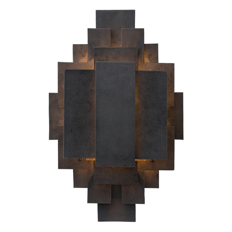 Arteriors 44325 Trinidad One Light Wall Sconce Blackened Iron