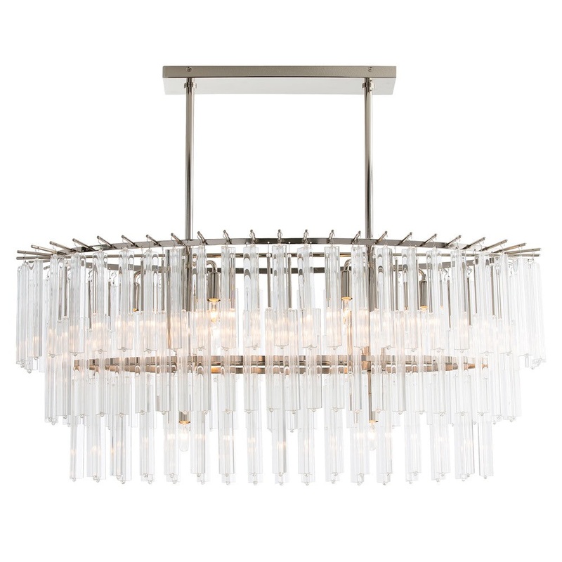 Arteriors 89009 Nessa Eight Light Chandelier Clear