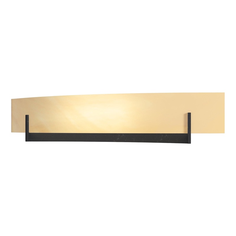 Axis Large Sconce Black Amber Swirl Glass (AA)