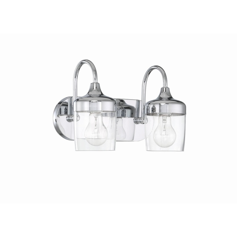 Craftmade 58102-CH Wrenn Two Light Vanity Chrome