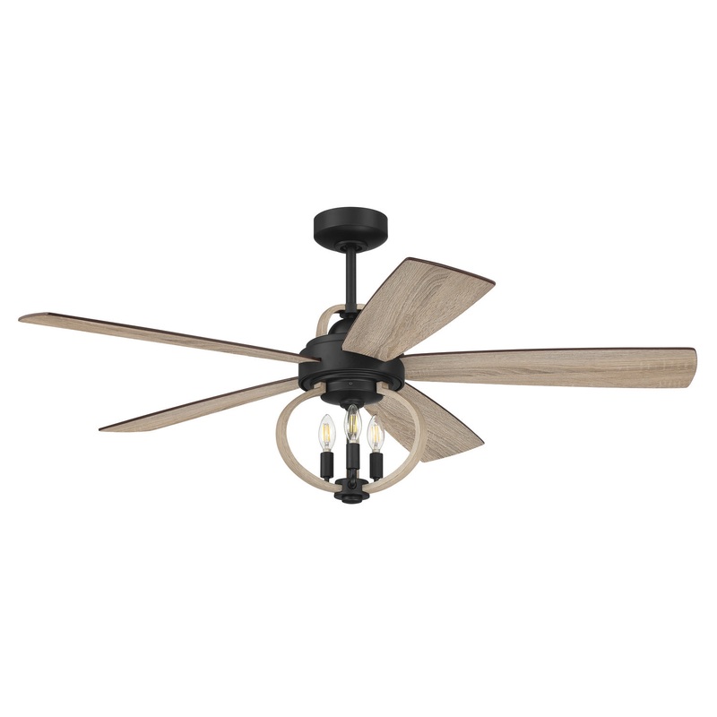 Craftmade RSE52FB5 Reese 52″Ceiling Fan Flat Black