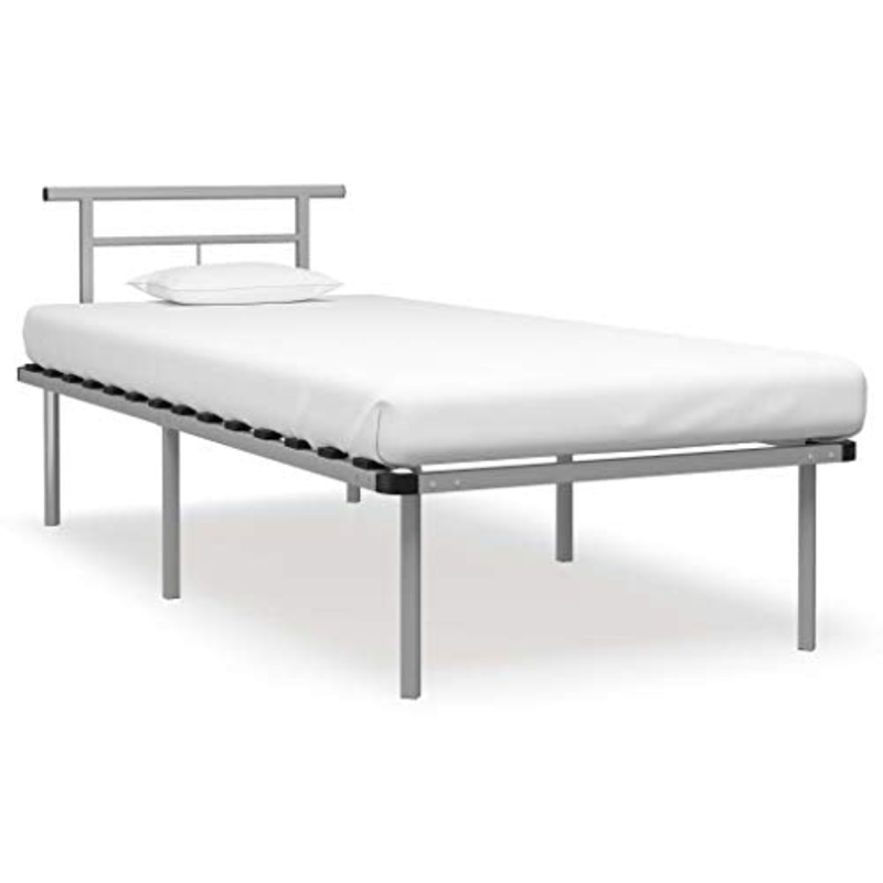 FAMIROSA Giroletto Giroletto Grigio in Metallo 90×200 cm-4822