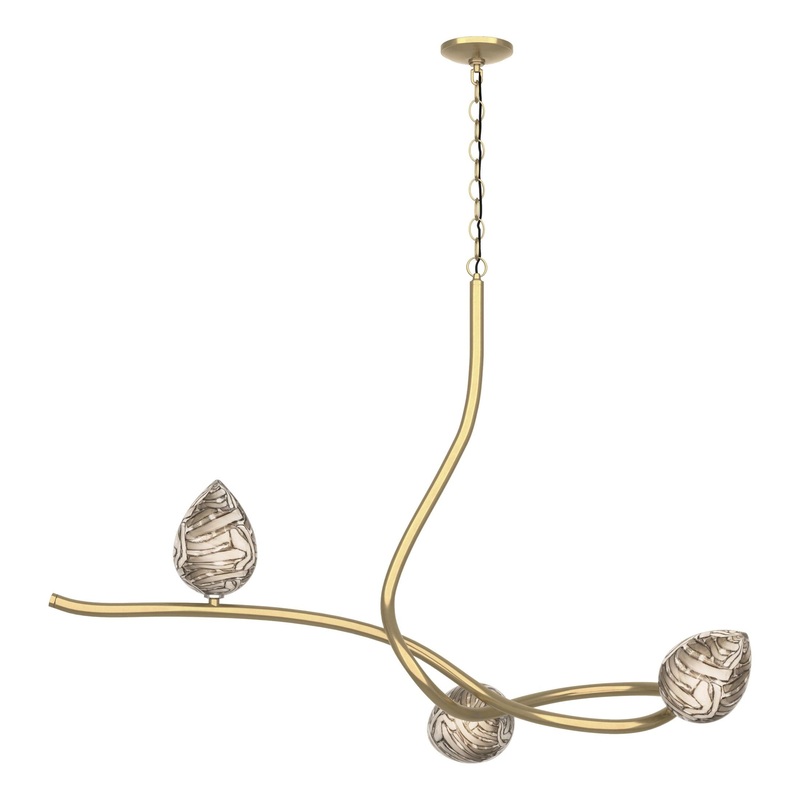 Floret Pendant Modern Brass