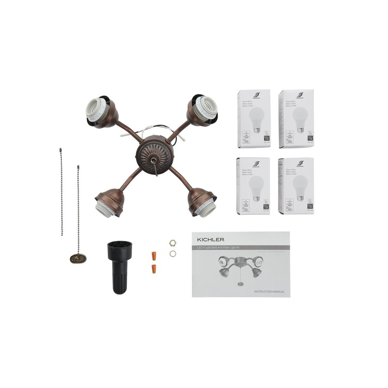 Kichler 350015OBB LED Fan Fitter, Oil Brushed Bronze