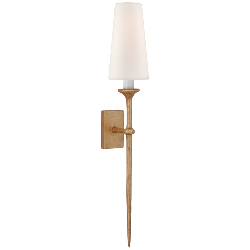 One Light Wall Sconce from the Iberia Collection in Antique Gold Leaf Finish by Visual Comfort Signature