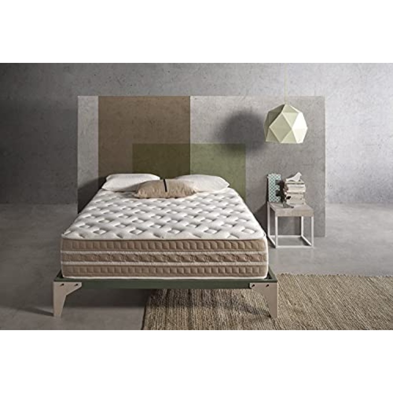 SIMPUR RELAX | Materasso Matrimoniale alta qualit BIO THERMAL CASHMERE Memory 160×190 alto 30 cm | Fibre naturali di Cashmere  Tessuto trapuntato ad alta grammatura| Ergonomico