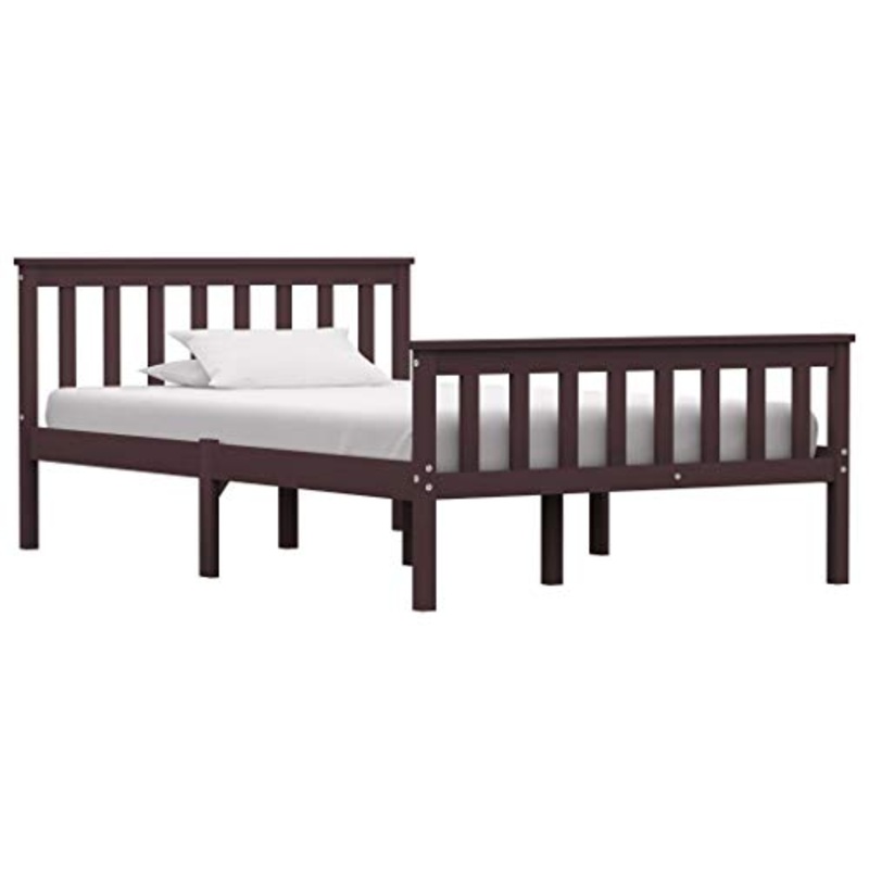 SKM Giroletto Marrone Scuro in Legno Massello di Pino 120×200 cm (22kg)